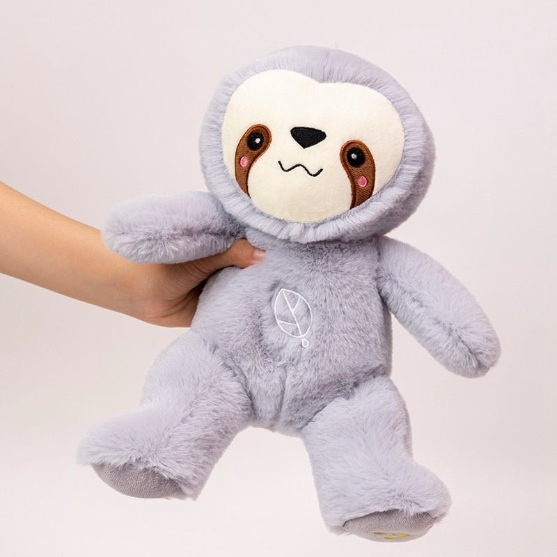 Cute Luminous Breathing Soothing Stuffed Animal Sloth Doll Plush Toy - Weriion