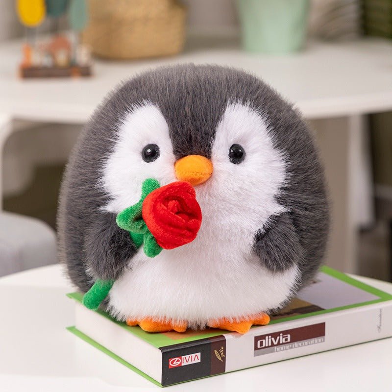 Cute Rose Penguin Doll Plush Toys - Weriion