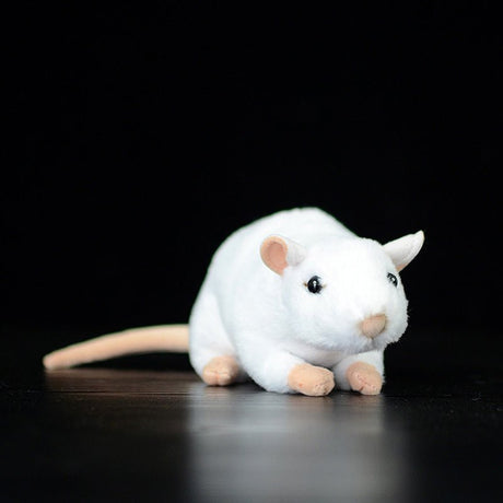 Cute Soft White Mouse Plush Toy Doll - Weriion