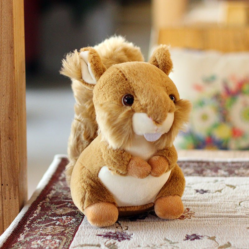 Cute Squirrel Plush Toy Doll Stuffed Animal Home Decoration - Weriion