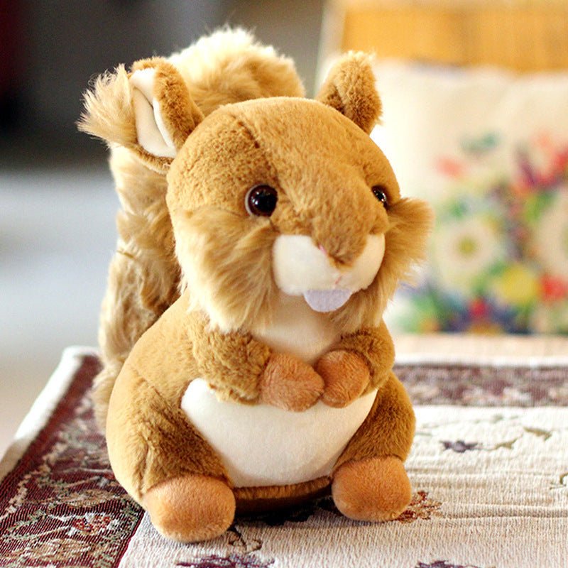 Cute Squirrel Plush Toy Doll Stuffed Animal Home Decoration - Weriion