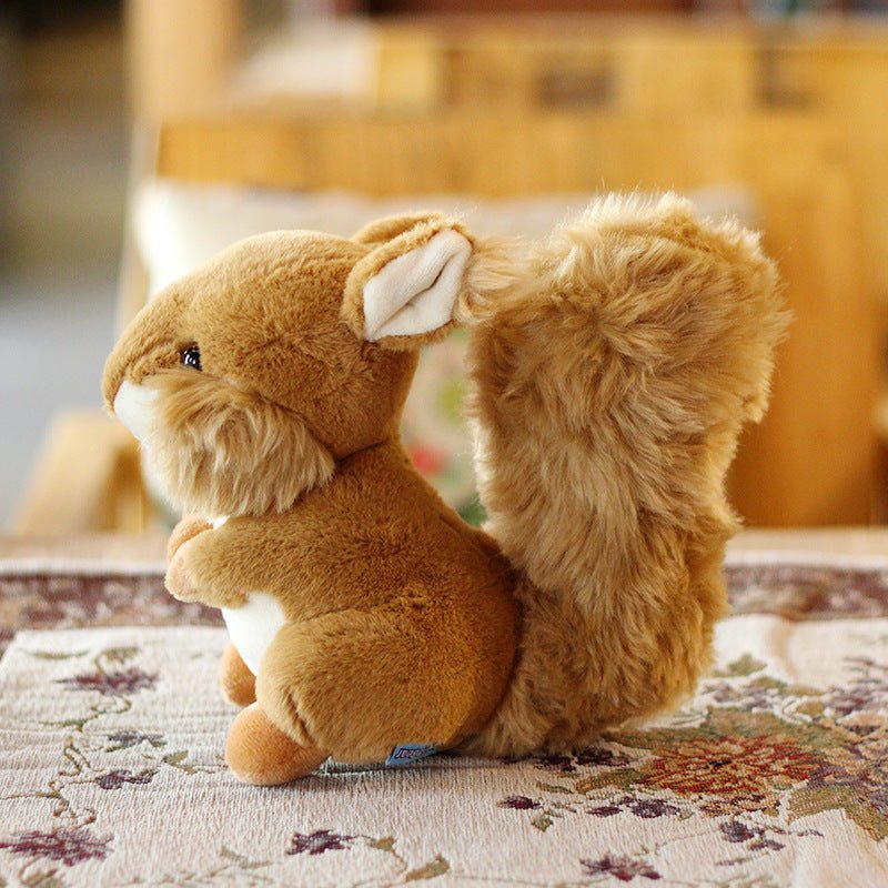 Cute Squirrel Plush Toy Doll Stuffed Animal Home Decoration - Weriion