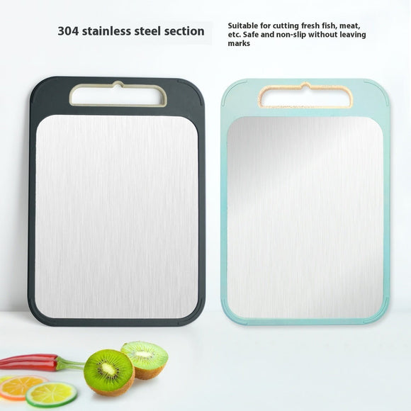 Double Sided 304 Stainless Steel Kitchen Defrosting Cutting Board - Weriion