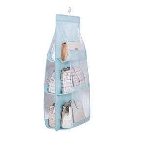 Double - Sided Six - Layer Visible Transparent Hanging Clothing Storage Bags - Weriion