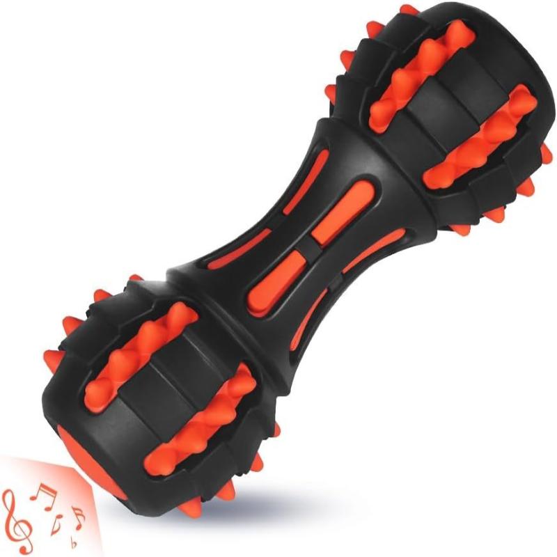 Durable Dumbbell Shaped Rubber Chew Toy For Dogs - Weriion