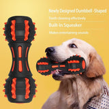 Durable Dumbbell Shaped Rubber Chew Toy For Dogs - Weriion