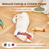 Durable Interactive Soft Catnip Sound Cat Toy For Indoor Exercise - Weriion