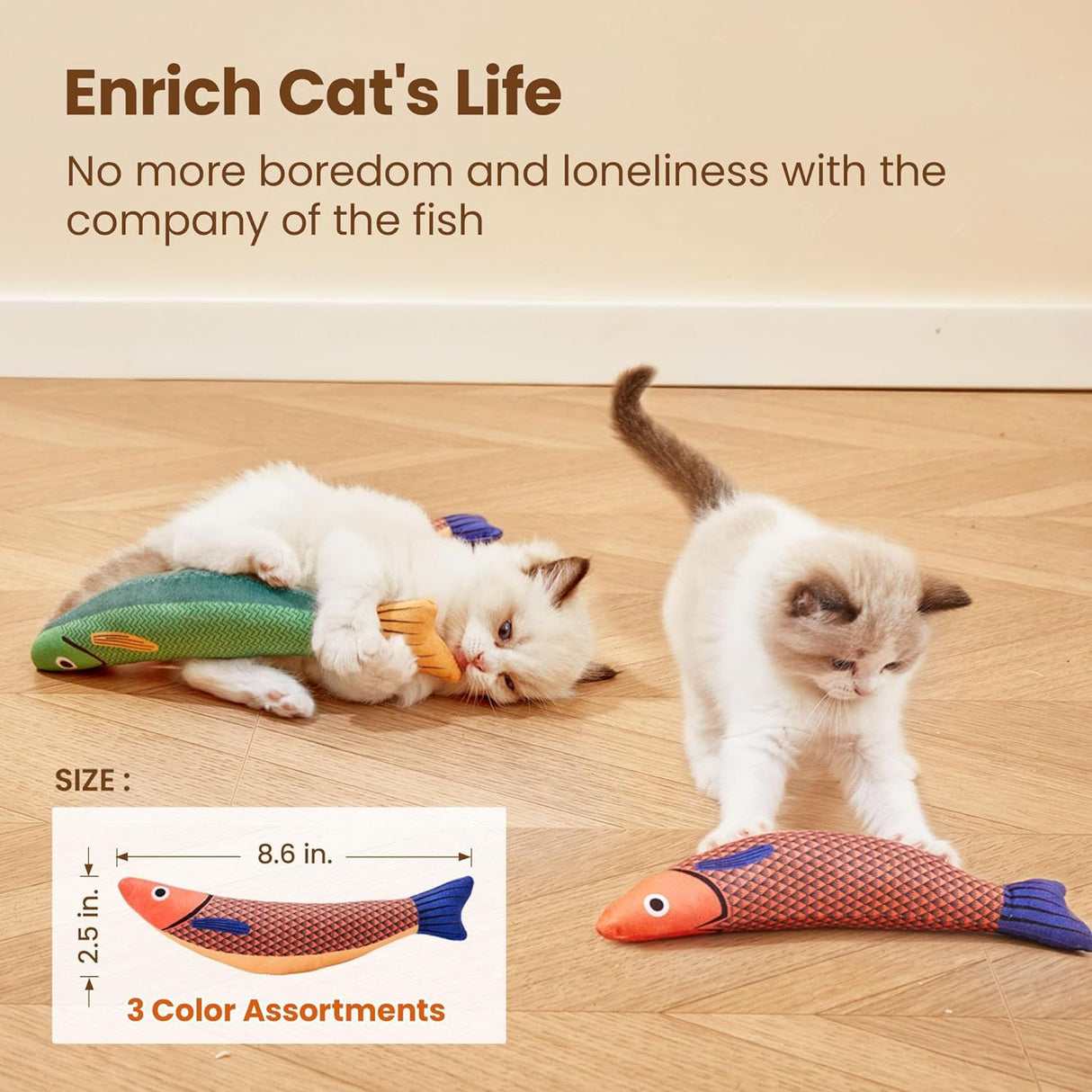 Durable Interactive Soft Catnip Sound Cat Toy For Indoor Exercise - Weriion