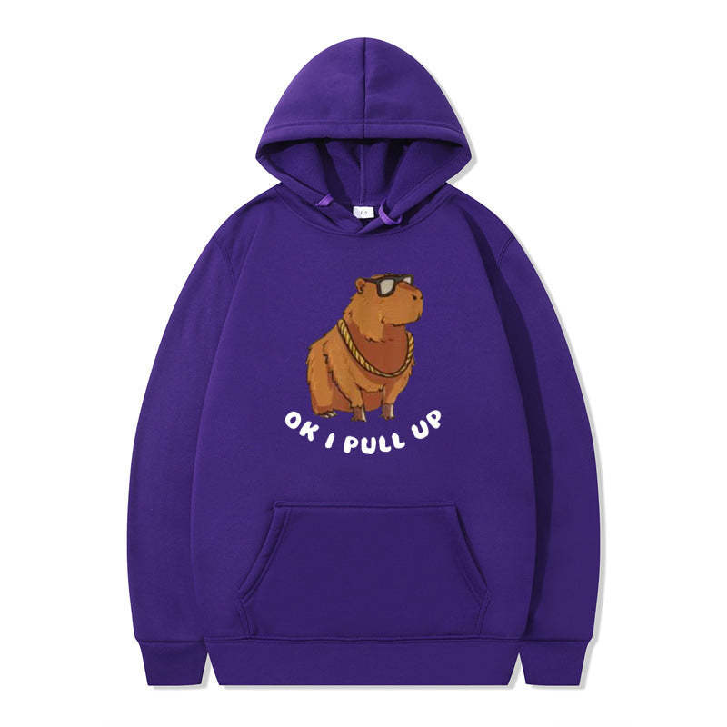 Unisex Printed Capybara Hoodies