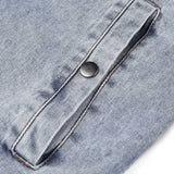 Men's Retro Denim Patchwork Jacket