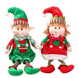 Christmas Hanging Legs Sitting Santas Little Helpers Dolls Ornaments