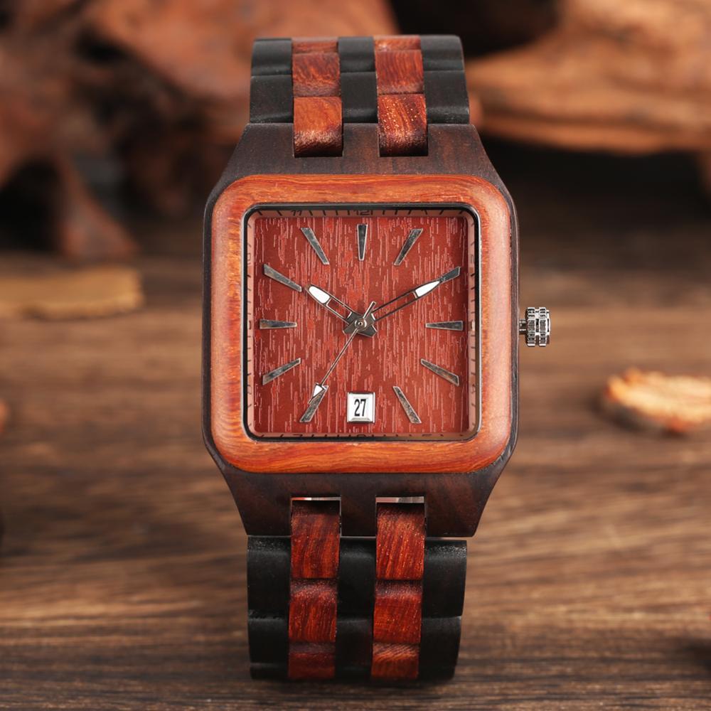 Ebony Wood Unisex Quartz Watch - Weriion