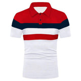 Men's Short Sleeve Polo Shirt With Three Stripes