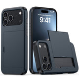 Protective Phone Case With Sliding Cover For Cards