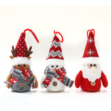 Decorative Creative Cartoon Old Snowman  Sants Reindeer Glowing Christmas Dolls