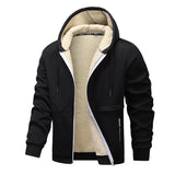 Winter Fleece Sweatshirt Casual Thick Warm Sherpa Lined Hoodie