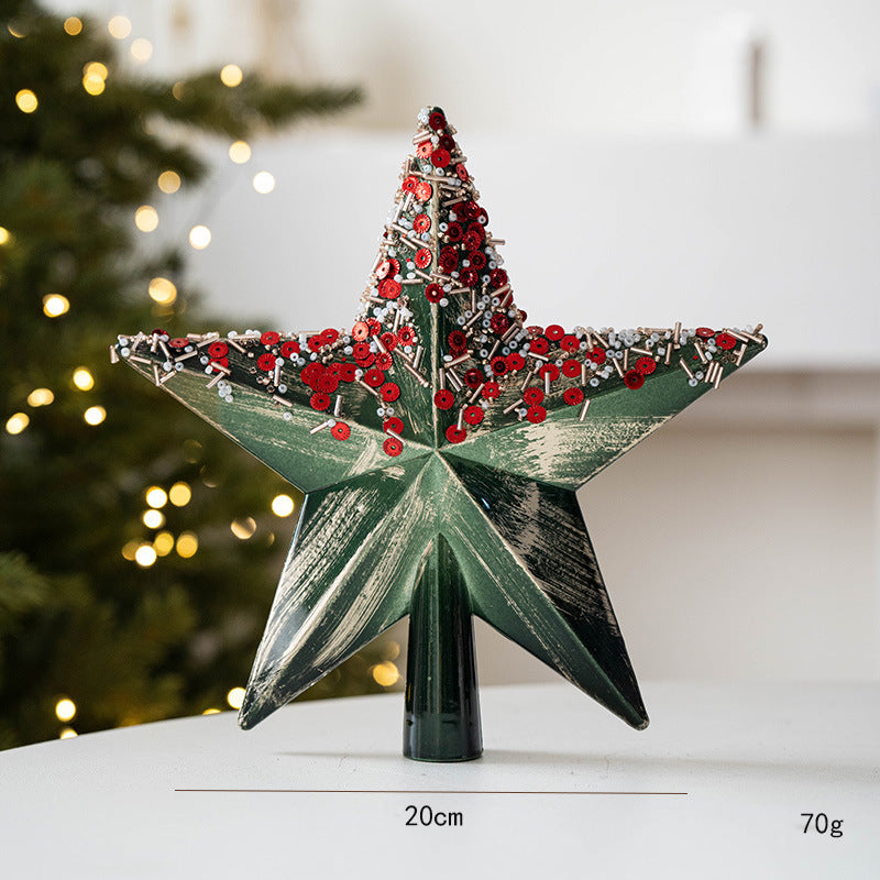 Christmas Tree Decorations Star Creative Retro