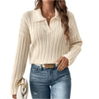 Fashion Casual Polo Collar Sweater For Women - Weriion