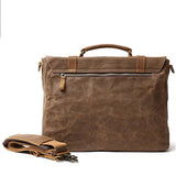 Fashion Men's Canvas Shoulder Messenger Bag Briefcase - Weriion