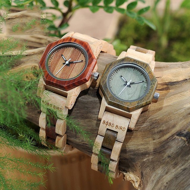 Fashion Retro Simple Ladies Women's Wooden Watch - Weriion