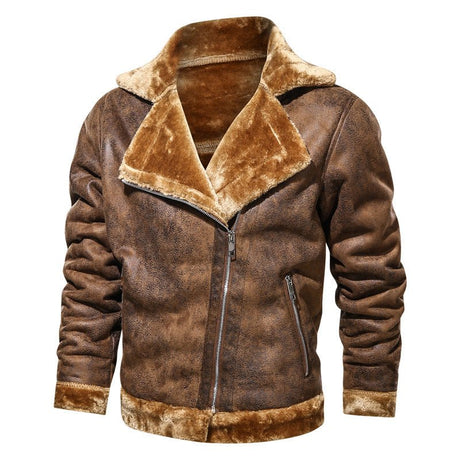 Fashion Thickened Men's Fur Coat Jacket - Weriion