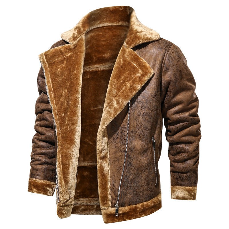 Fashion Thickened Men's Fur Coat Jacket - Weriion