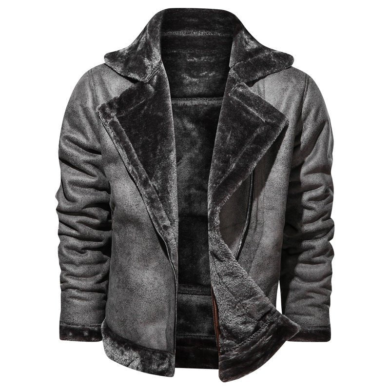 Fashion Thickened Men's Fur Coat Jacket - Weriion