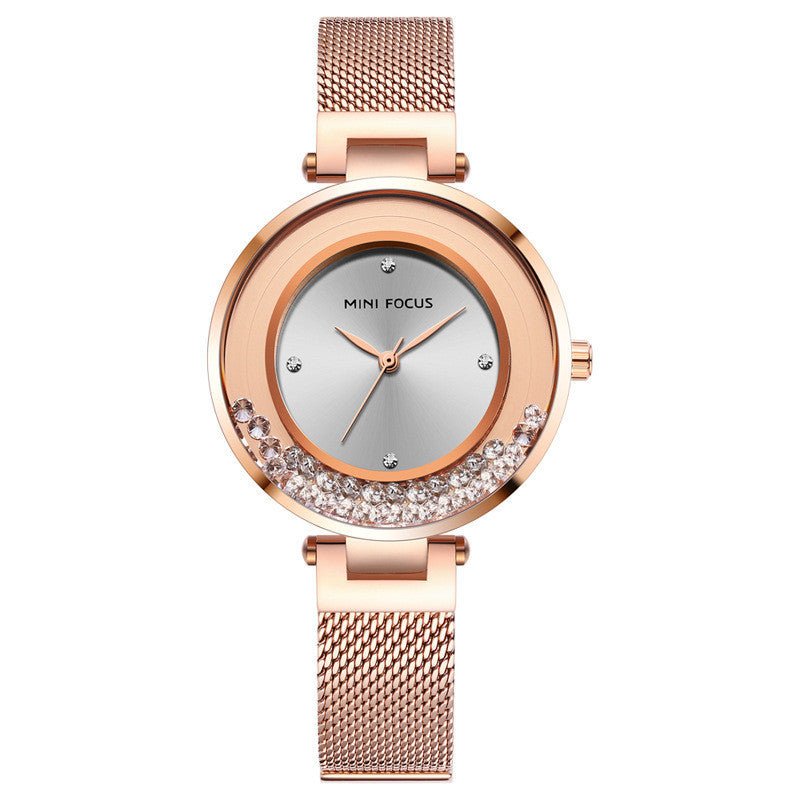 Fashionable Rhinestone Ladies Women's Watch - Weriion