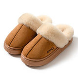 Faux Suede Warm Home Slippers For Women - Weriion