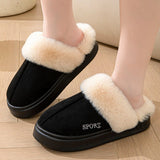 Faux Suede Warm Home Slippers For Women - Weriion