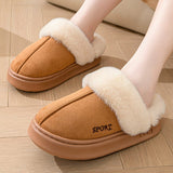 Faux Suede Warm Home Slippers For Women - Weriion