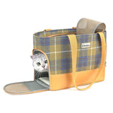 Wool & PU Leather Portable Pet Dog Cat handbag