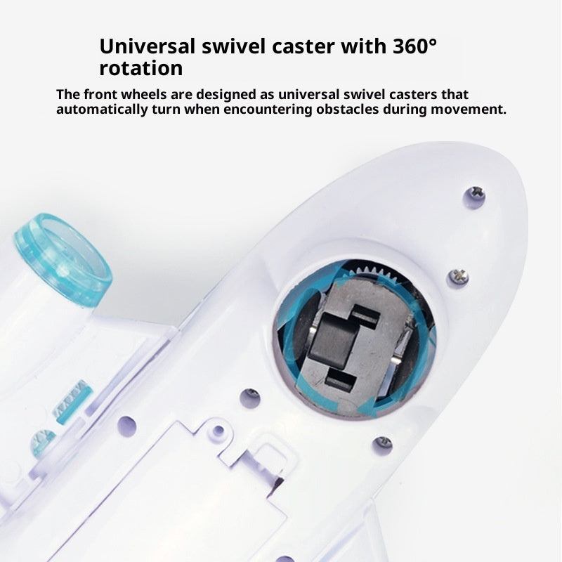 Electric Luminous Universal Children's Flashy Music Plane Toy