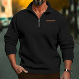 Fleece - Lined Standing Collar Sweater - Weriion