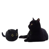 Fluffy Stuffed Animal Black Cat Plush Toy - Weriion