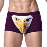 Four - horned Wolf Head Big Bird Sexy Men's Underpants Underwear - Weriion