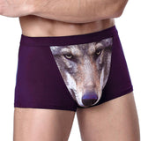 Four - horned Wolf Head Big Bird Sexy Men's Underpants Underwear - Weriion