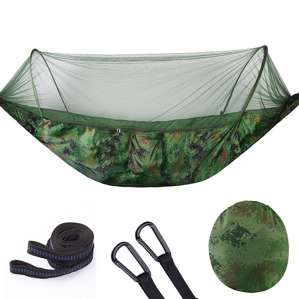 Fully Automatic Quick Opening Hammock With Mosquito Net - Weriion