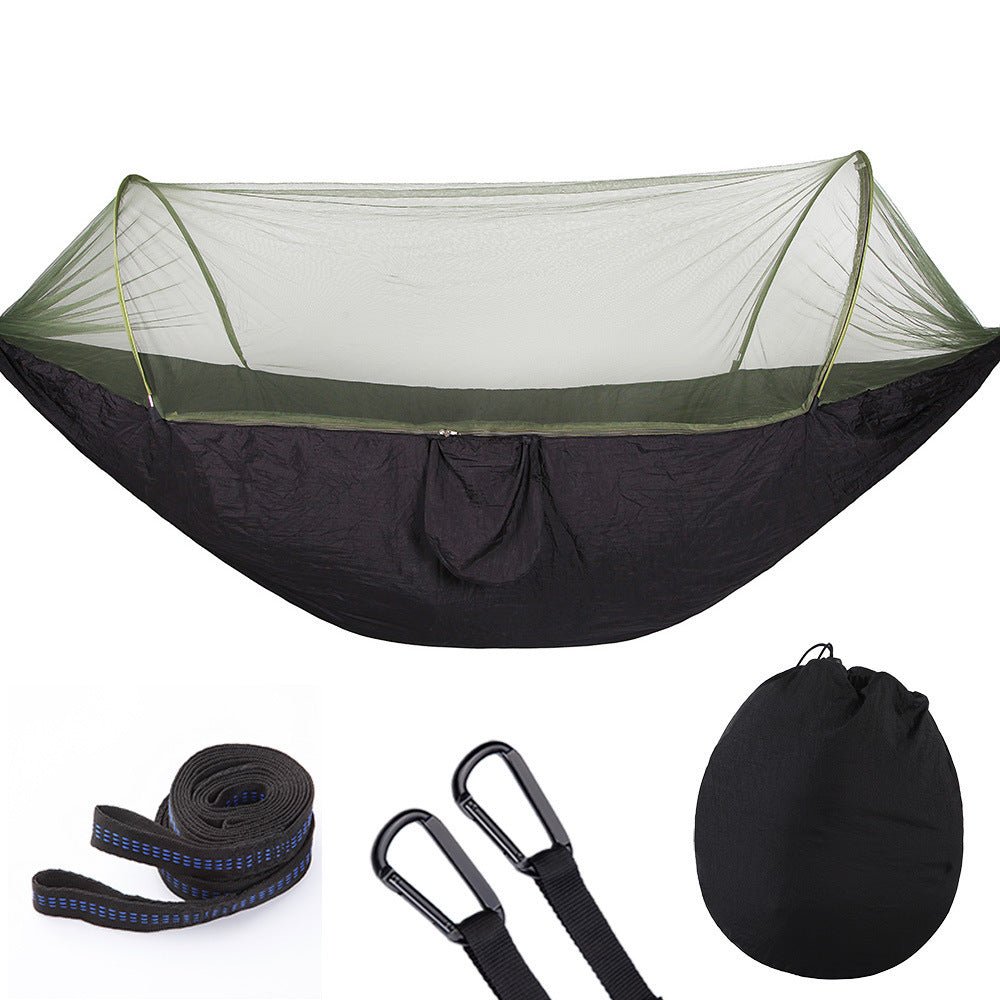 Fully Automatic Quick Opening Hammock With Mosquito Net - Weriion