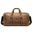 Genuine Leather Men's Business Travel Top Layer Cowhide One - shoulder Duffle Bag - Weriion