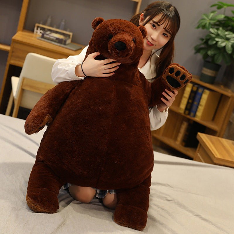 Giant 100cm Brown Bear Stuffed Animal Plush Toy - Weriion