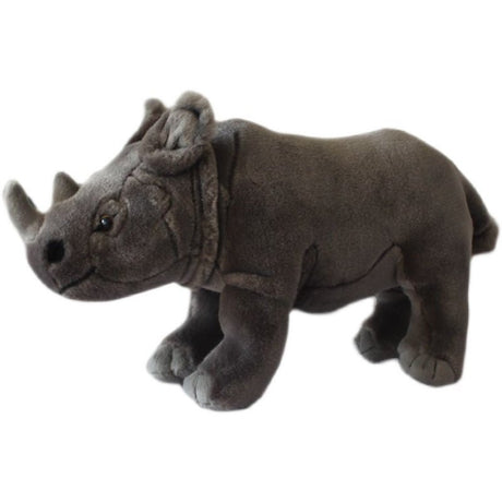 Grey Double - Horned Rhino Plush Toy - Weriion