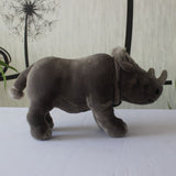 Grey Double - Horned Rhino Plush Toy - Weriion