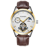 Guanqin Hollow Men's Stainless Steel Watch - Weriion