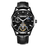 Guanqin Hollow Men's Stainless Steel Watch - Weriion