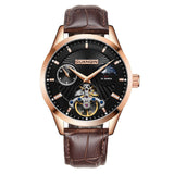 Guanqin Hollow Men's Stainless Steel Watch - Weriion