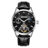 Guanqin Hollow Men's Stainless Steel Watch - Weriion