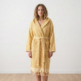 Yellow Unisex Turkish Cotton Housecoat