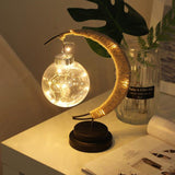 Half Moon Ball Shape Lamp Decoration Bedroom Bedside Table Night Light - Weriion