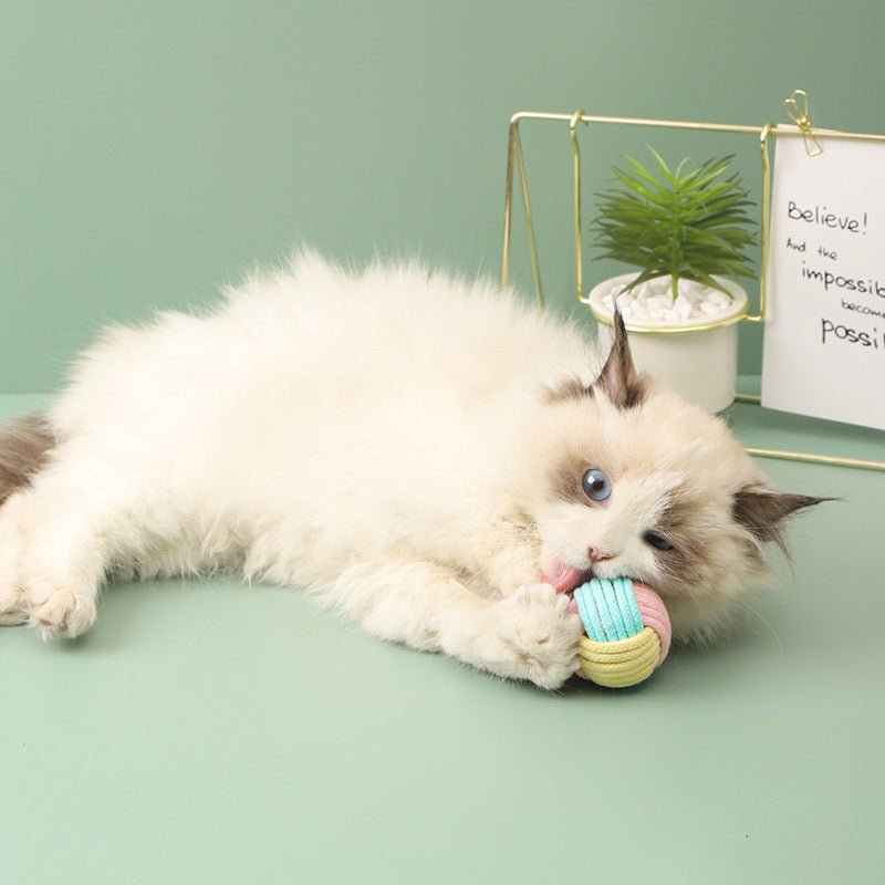 Handmade Interactive Cotton Cat Ball - Weriion